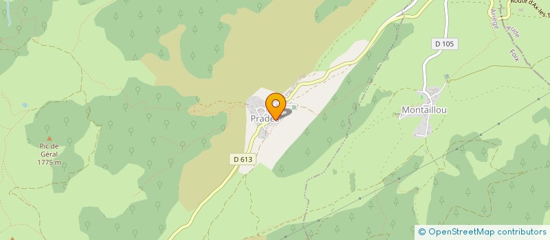 localisation de l'entreprise AUDOUZE à PRADES