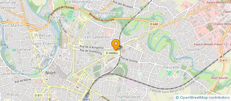 localisation de l'entreprise AUDRA COLOMBES  NIORT