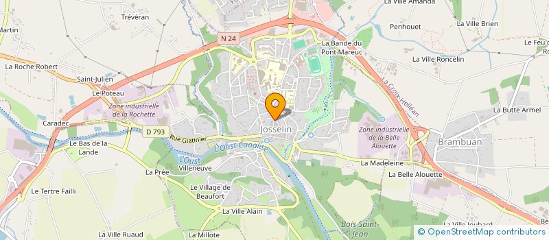 localisation de l'entreprise AUDRAN  JOSSELIN