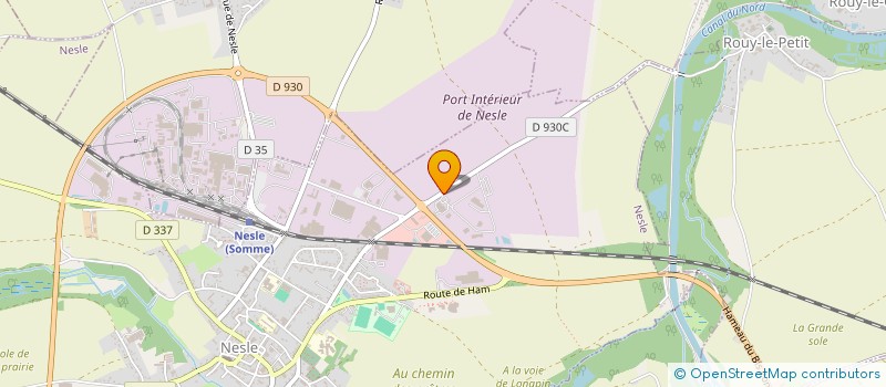 localisation de l'entreprise AUDREN  NESLE