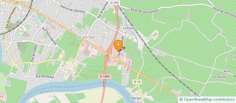 localisation de l'entreprise AUDRERIE INVEST à LIBOURNE