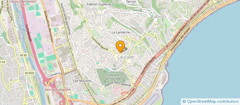 localisation de l'entreprise AUDREY à NICE