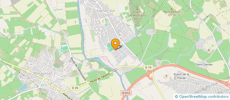 localisation de l'entreprise AUDREY  LIGNAN-SUR-ORB