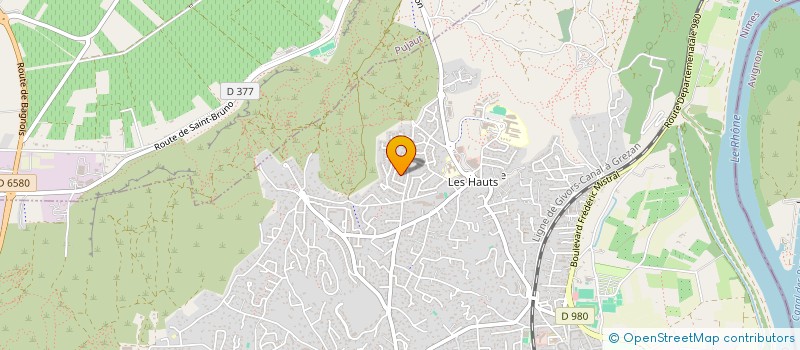 localisation de l'entreprise AUDREY  VILLENEUVE-LES-AVIGNON