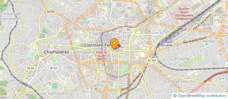 localisation de l'entreprise AUDREY ARCHIMBAUD à CLERMONT-FERRAND