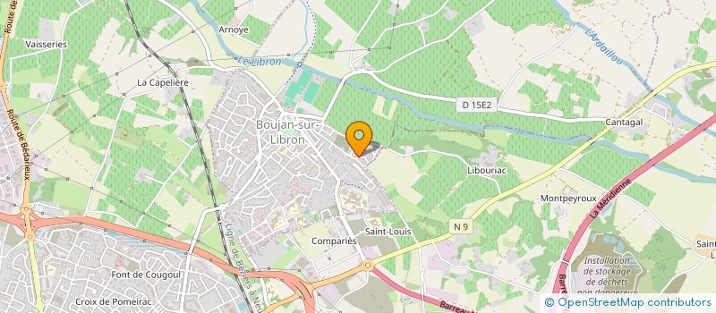 localisation de l'entreprise AUDREY AURELIE RALLYE  BOUJAN-SUR-LIBRON