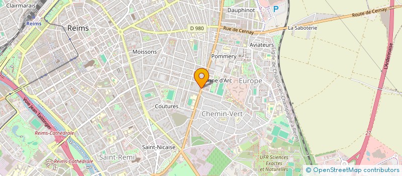 localisation de l'entreprise AUDREY BARTHELEMY  REIMS