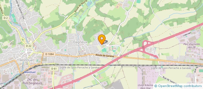 localisation de l'entreprise AUDREY C. COIFFURE  DAGNEUX