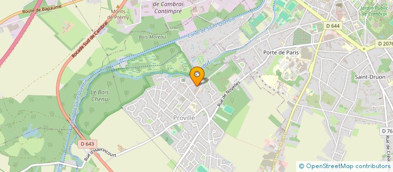 localisation de l'entreprise AUDREY GRANDE  PROVILLE