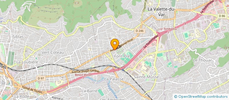 localisation de l'entreprise AUDREY LAMB HAIR  TOULON