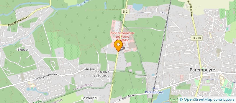 localisation de l'entreprise AUDREY LORMANT  LE PIAN-MEDOC