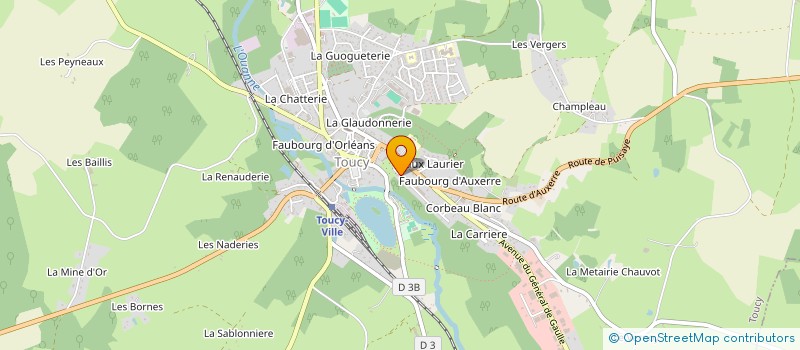 localisation de l'entreprise AUDREY MARSETTI IMPRIMERIE ET AGENDA à TOUCY
