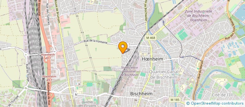 localisation de l'entreprise AUDREY MULLER  HNHEIM