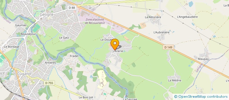 localisation de l'entreprise AUDREYBARON  GETIGNE