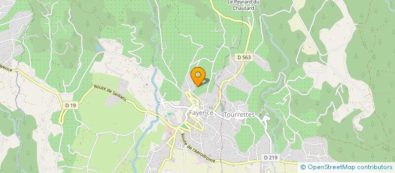 localisation de l'entreprise AUDRIC  FAYENCE