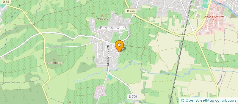 localisation de l'entreprise AUDRIC PODMILSAK SASU  BERNARDSWILLER