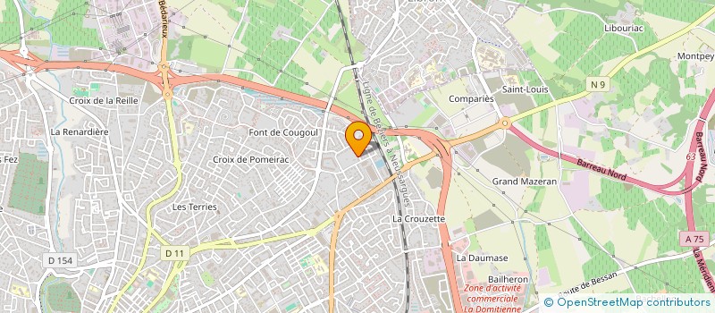 localisation de l'entreprise AUDRIGIL  BEZIERS