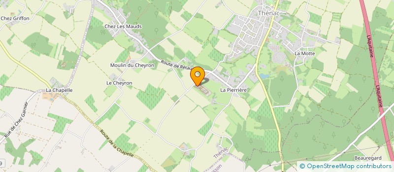 localisation de l'entreprise AUDRY  THENAC