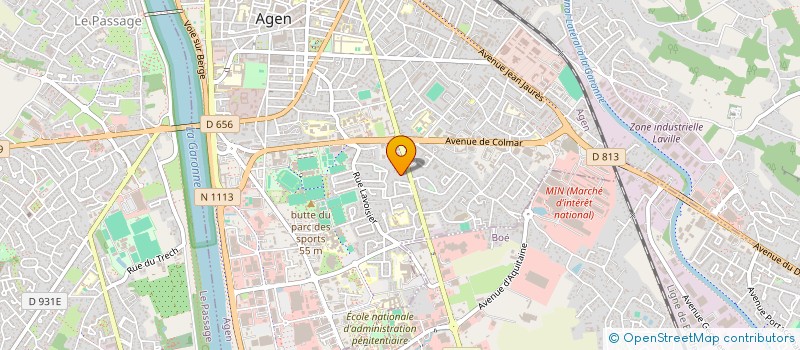 localisation de l'entreprise AUDUBERT  AGEN