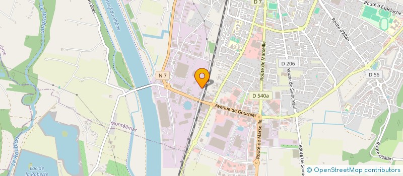 localisation de l'entreprise AUDUBON  MONTELIMAR