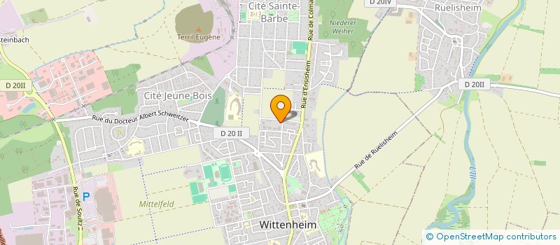 localisation de l'entreprise AUDUETT  WITTENHEIM