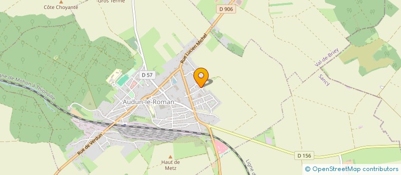 localisation de l'entreprise AUDUNOIS  AUDUN-LE-ROMAN