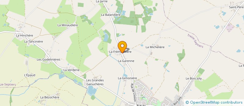 localisation de l'entreprise AUDUREAU MACONNERIE à TREIZE-SEPTIERS