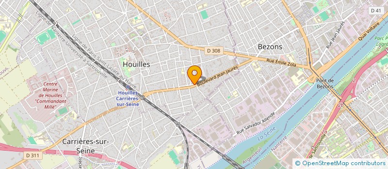 localisation de l'entreprise AUDVID à HOUILLES