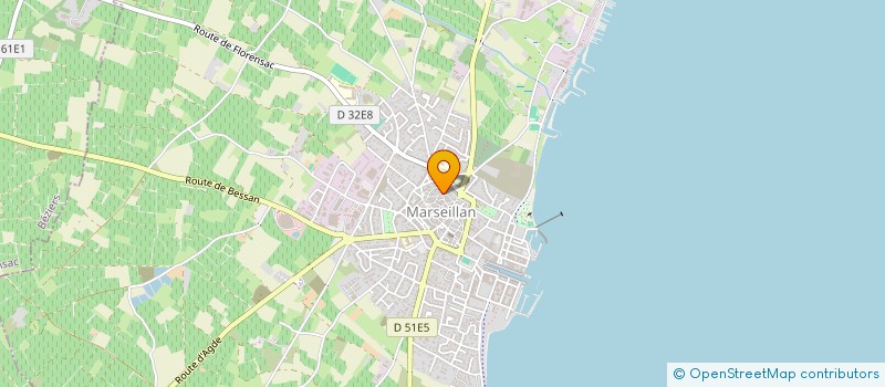 localisation de l'entreprise AUDYALE à MARSEILLAN