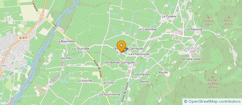 localisation de l'entreprise AUDYS  GIGONDAS