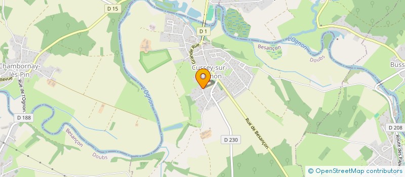 localisation de l'entreprise AUER  CUSSEY-SUR-L'OGNON