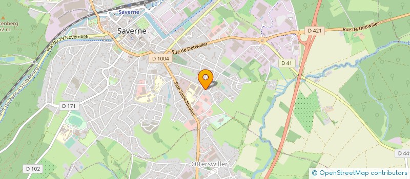 localisation de l'entreprise AUERSWALD WOLFF à SAVERNE