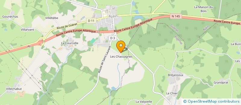 localisation de l'entreprise AUFAURE ALAIN ET MARTINE  AJAIN