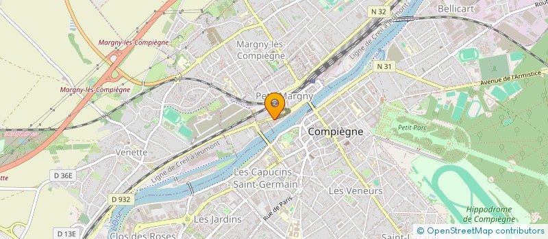 localisation de l'entreprise AUFENY  COMPIEGNE