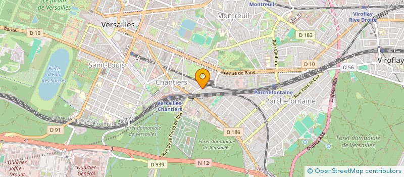 localisation de l'entreprise AUFFAN ETUDES à VERSAILLES