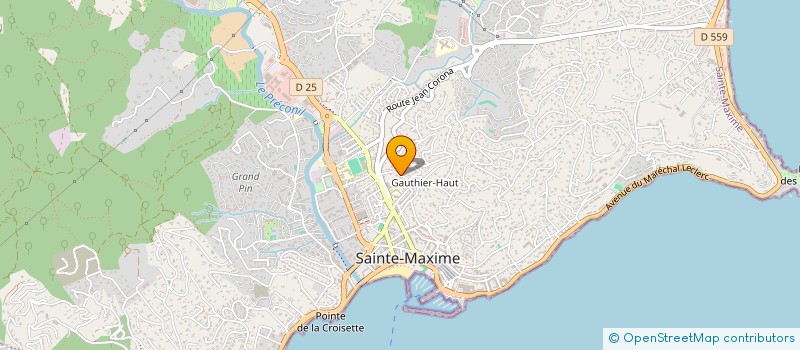 localisation de l'entreprise AUFFRAY PAYSAGE à SAINTE-MAXIME