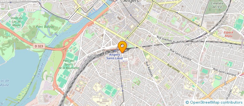localisation de l'entreprise AUFFRAY POIRAUD INDIVISION à ANGERS