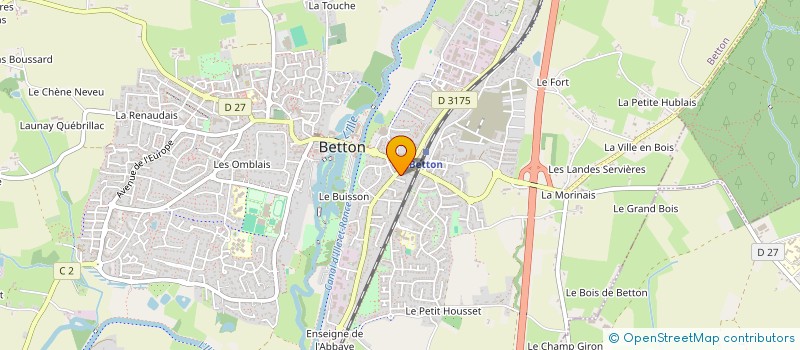 localisation de l'entreprise AUFFRAY ROBERT FRANCOISE  BETTON