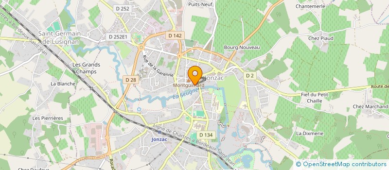 localisation de l'entreprise AUFFRET ELIETTE à JONZAC