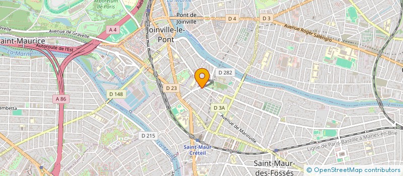 localisation de l'entreprise AUFITEG FINANCES à ST MAUR DES FOSSES