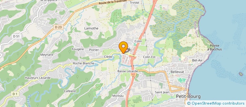 localisation de l'entreprise AUFLOR  PETIT BOURG