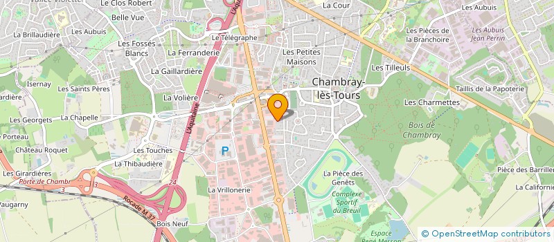 localisation de l'entreprise AUFRIMMO  CHAMBRAY-LES-TOURS