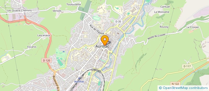 localisation de l'entreprise AUGACIA à AURILLAC