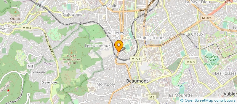 localisation de l'entreprise AUGALOPC  CLERMONT-FERRAND