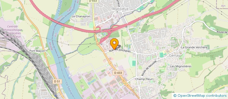 localisation de l'entreprise AUGAY ET FILS TRAVAUX PUBLICS - A.T.P à GENAY