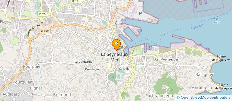 localisation de l'entreprise AUGE-FAUCONNIER à LA SEYNE-SUR-MER