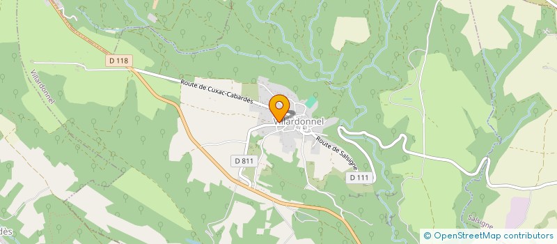 localisation de l'entreprise AUGE LOIC  VILLARDONNEL