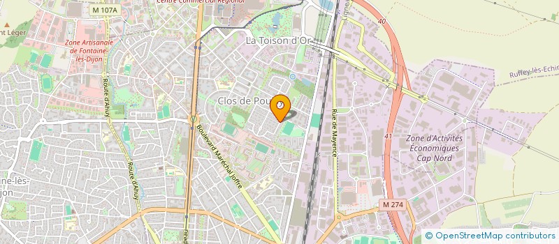 localisation de l'entreprise AUGE ROITEL IMMOBILIER à DIJON