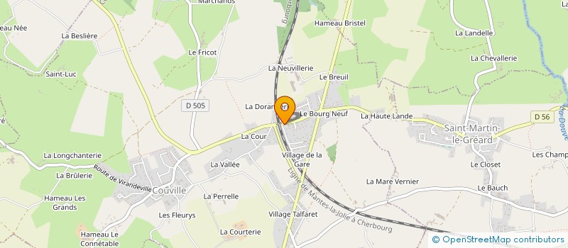 localisation de l'entreprise AUGEARD  COUVILLE