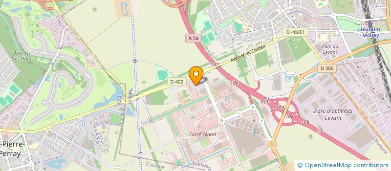 localisation de l'entreprise AUGECA  LIEUSAINT